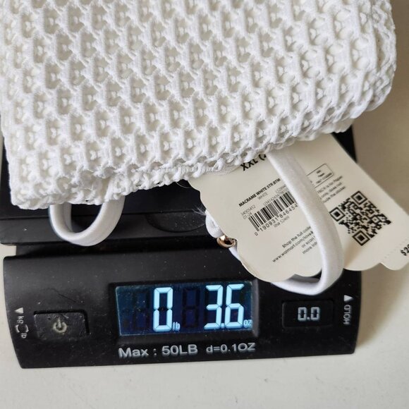 Love & Sports White Macrame Bikini Bottom XXL Women NWT - Picture 10 of 10